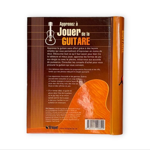 🍁2/$30🍁Apprenez à jouer de la guitare -  Capone - Hardcover - Picture 2 of 3